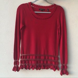 BCBG Crochet Top